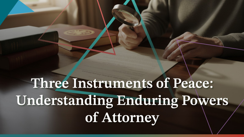 Three Instruments of Peace: Understanding Enduring Powers of Attorney