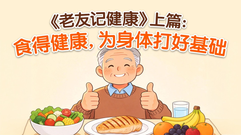 《老友记健康》上篇:食得健康,为身体打好基础
