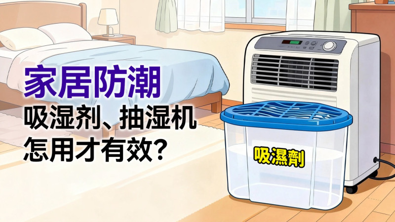 家居防潮 吸湿剂、抽湿机点用先有效?