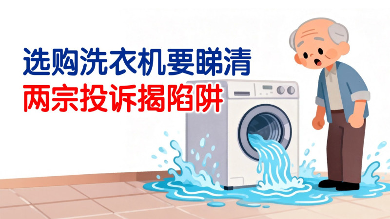 选购洗衣机要睇清　两宗投诉揭陷阱